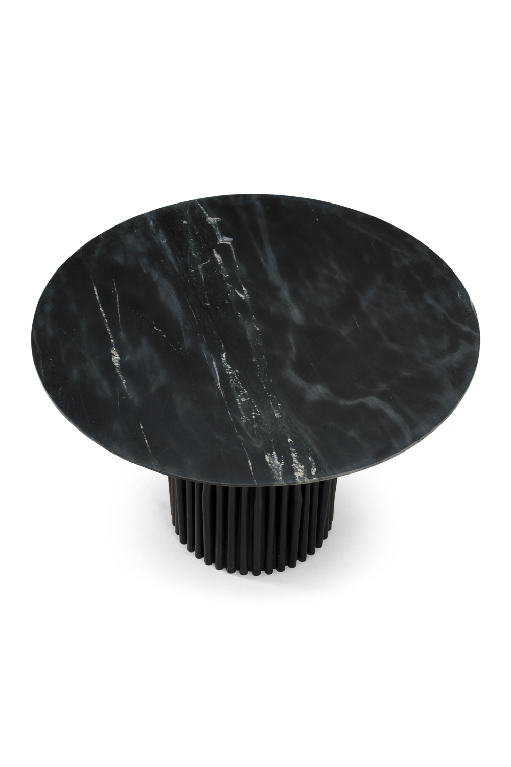Round Black Marble Dining Table | OROA Modern Jenna | Oroa.com