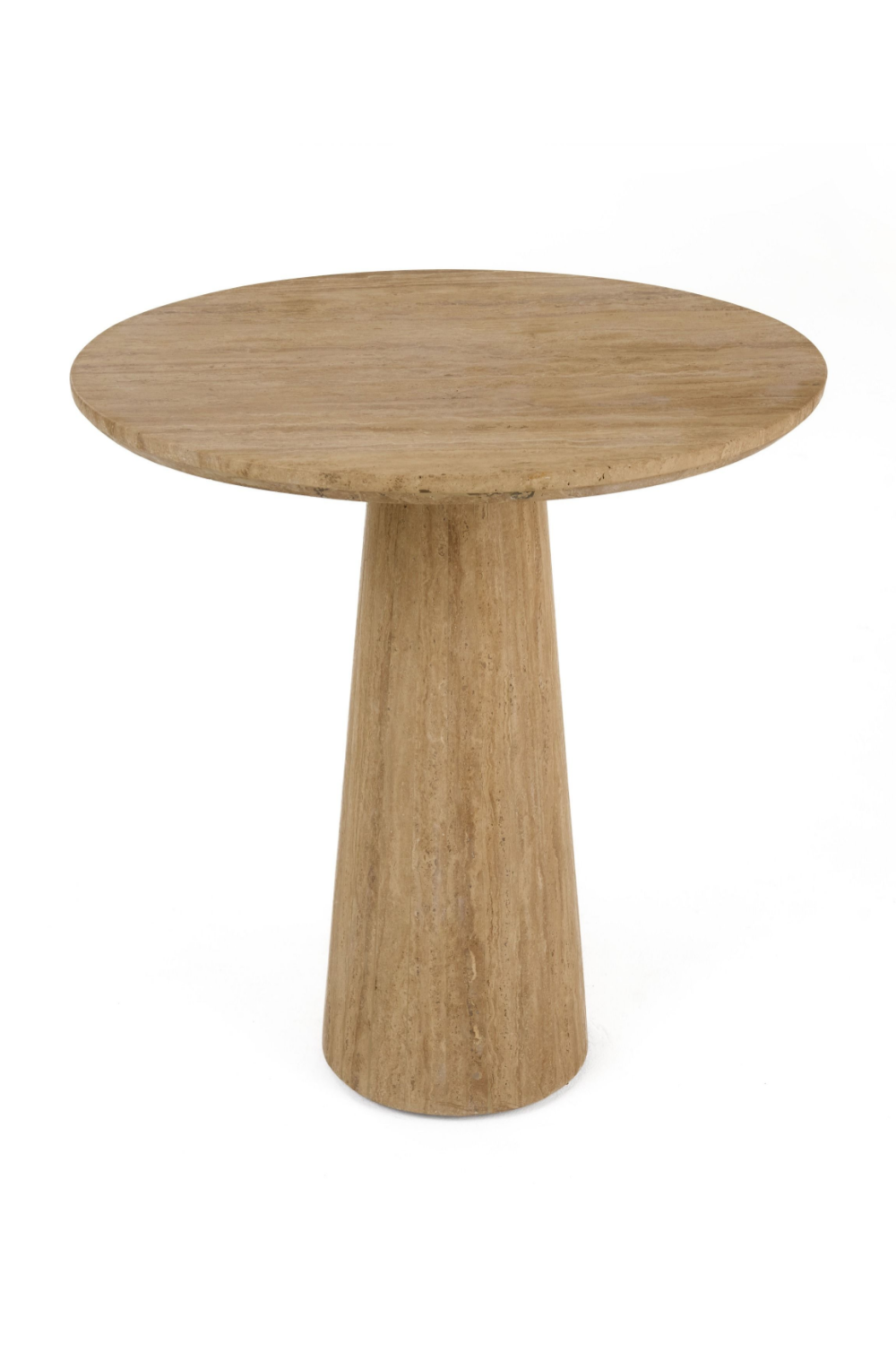 Travertine Round Dining Table | OROA Modern Velma | Oroa.com