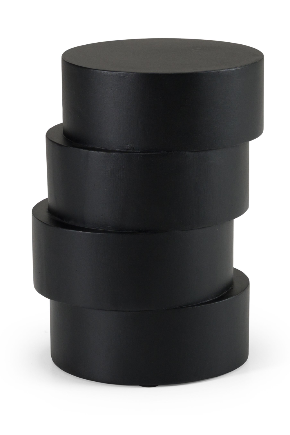 Black Wooden Stacked End Table | OROA Modern Grove | Oroa.com