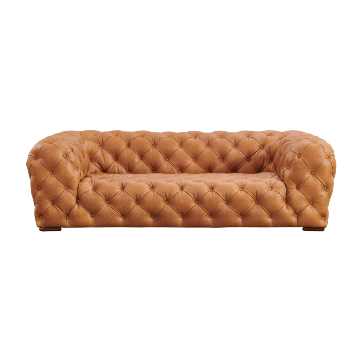 Tufted Italian Leather Sofa | Oroa.com