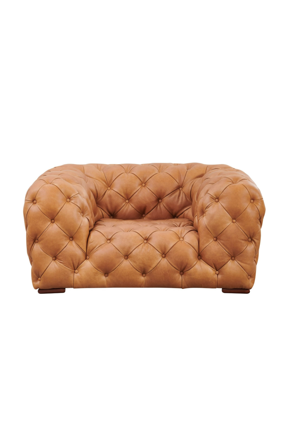Tufted Italian Leather Lounge Chair | OROA Modern Dexter | Oroa.com