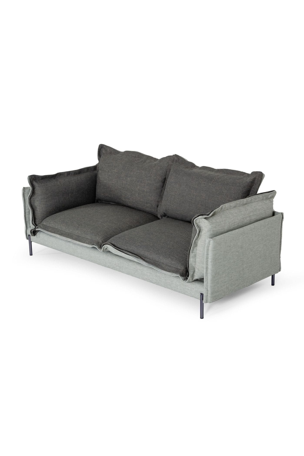 Two-Toned Gray Flange Sofa | OROA Modern Mars | Oroa.com