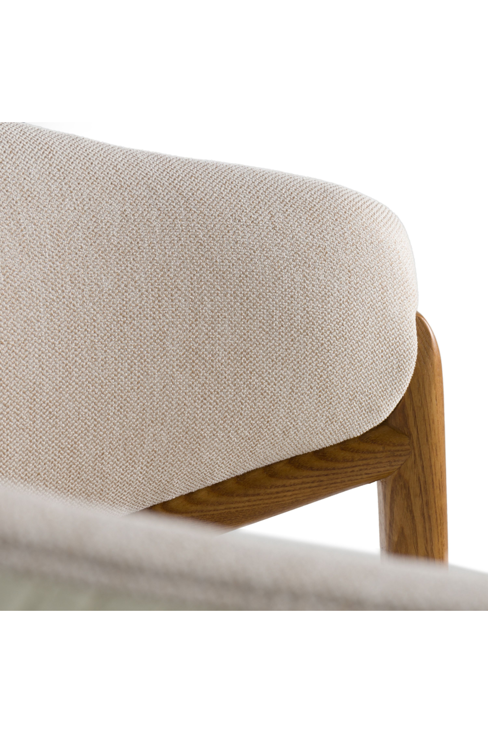 Curve-Back Cream Dining Chair | Oroa.com