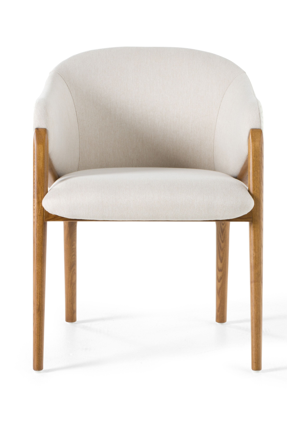 Curve-Back Cream Dining Chair | OROA Modern Lunde | Oroa.com