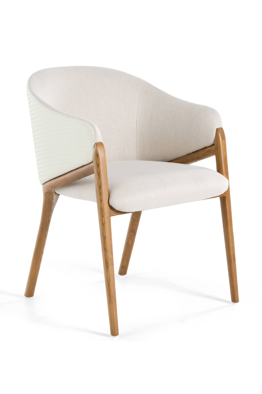 Curve-Back Cream Dining Chair | OROA Modern Lunde | Oroa.com