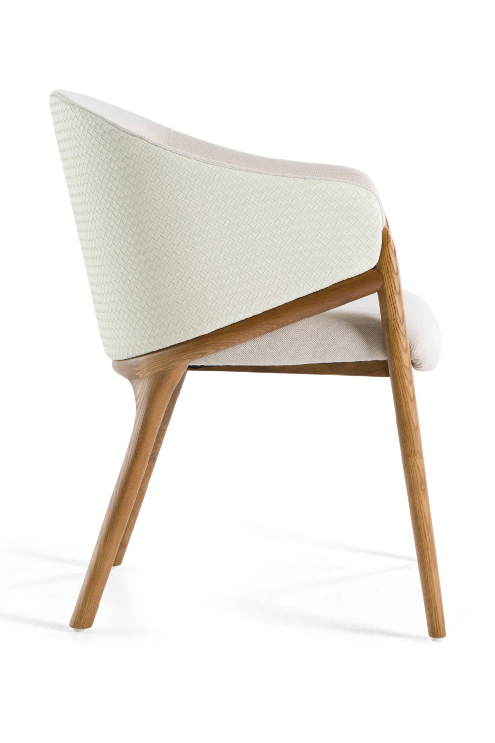 Curve-Back Cream Dining Chair | OROA Modern Lunde | Oroa.com