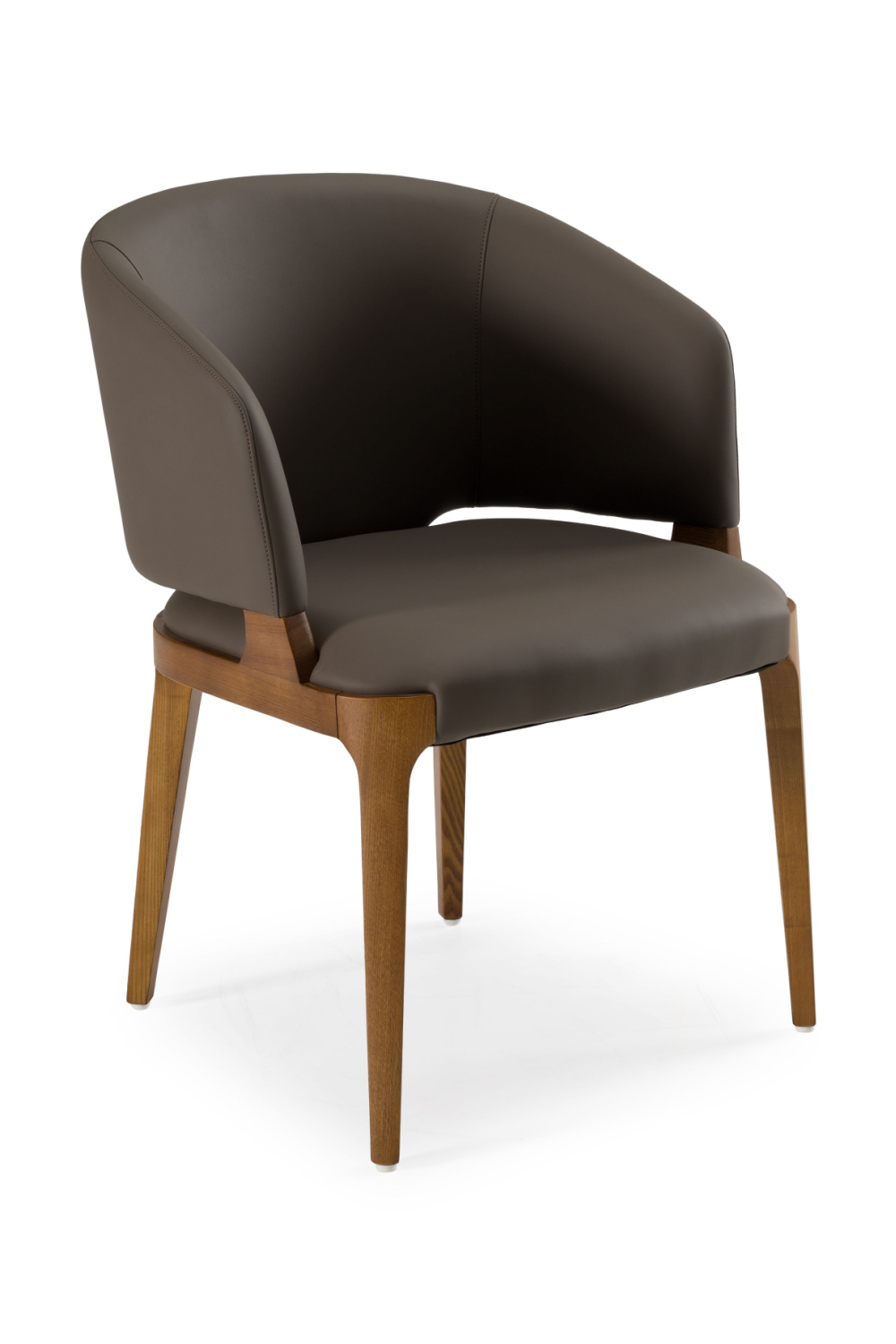 Brown Leatherette Dining Chair | OROA Modern Baskin | Oroa.com