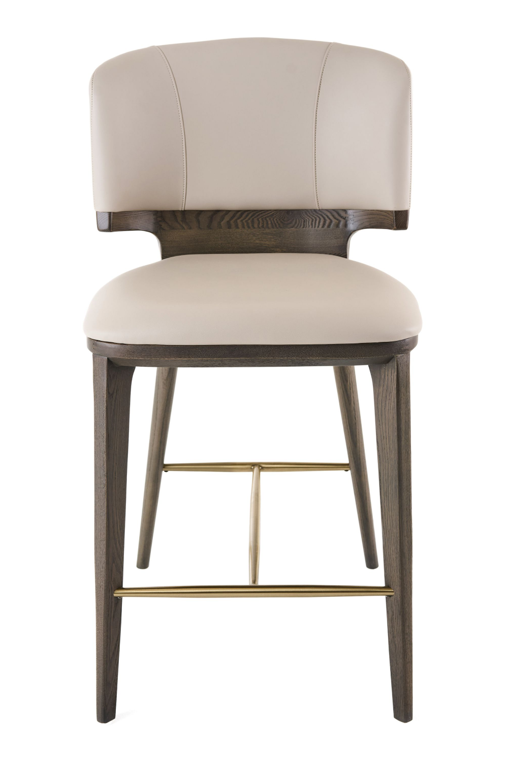 Beige Vegan Leather Counter Chair | OROA Modern Calvary | Oroa.com