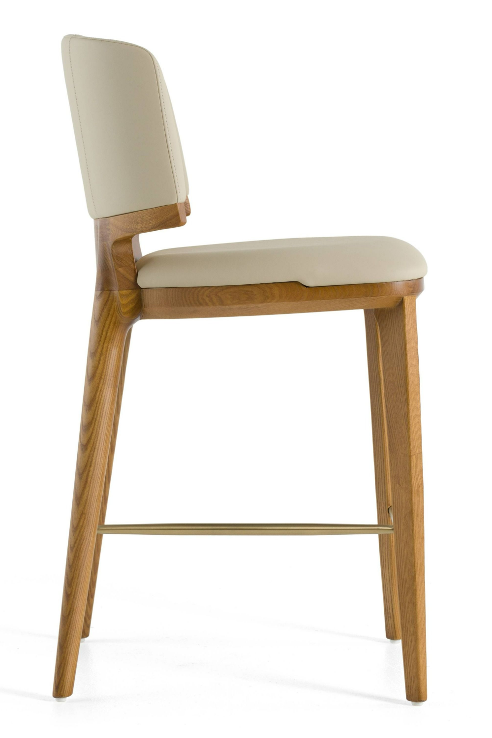 Beige Vegan Leather Counter Chair | OROA Modern Calvary | Oroa.com