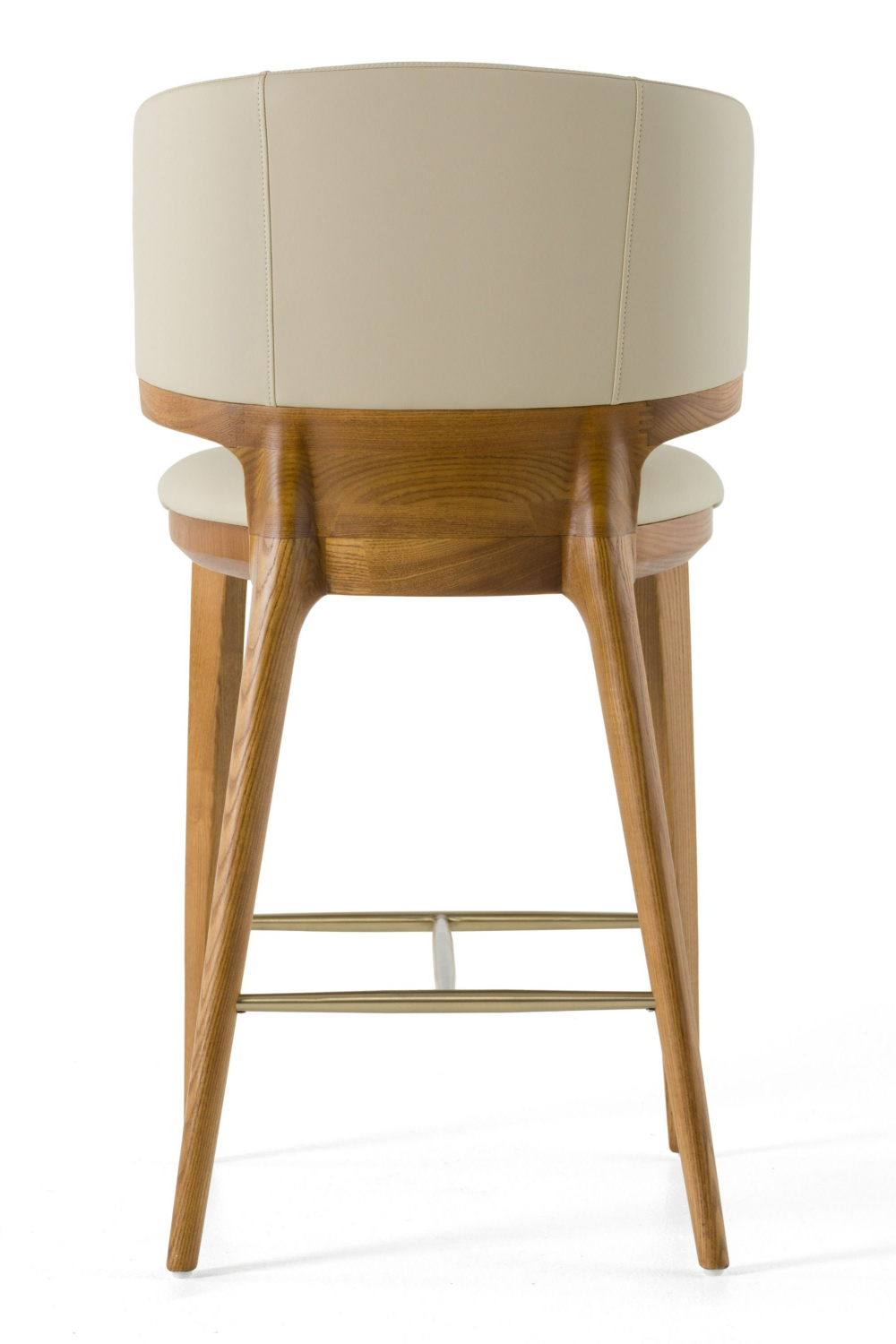 Beige Vegan Leather Counter Chair | OROA Modern Calvary | Oroa.com