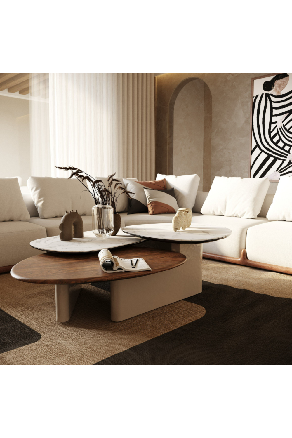 Triple Top Coffee Table | Oroa.com