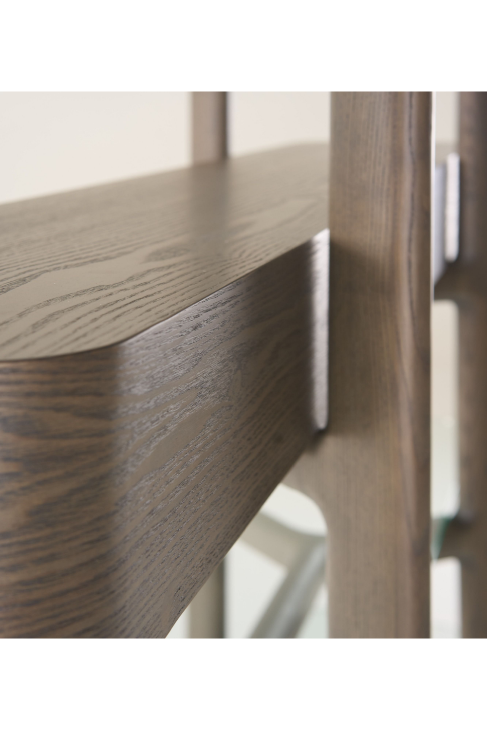 Gray Ash Glass Bookshelf | OROA Modern Rinaldi | Oroa.com