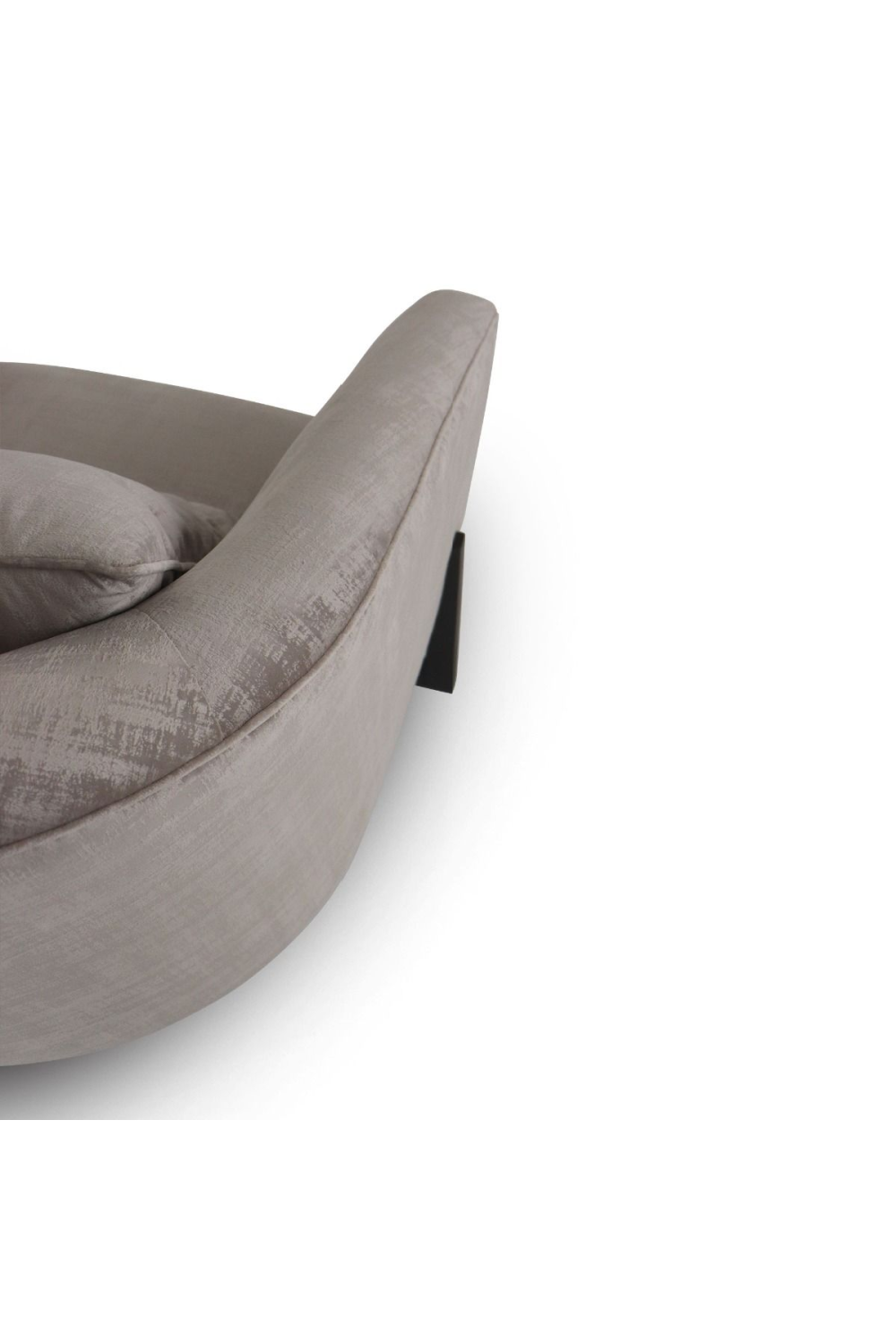 Curved Gray Accent Chair | OROA Modern Forbis | Oroa.com