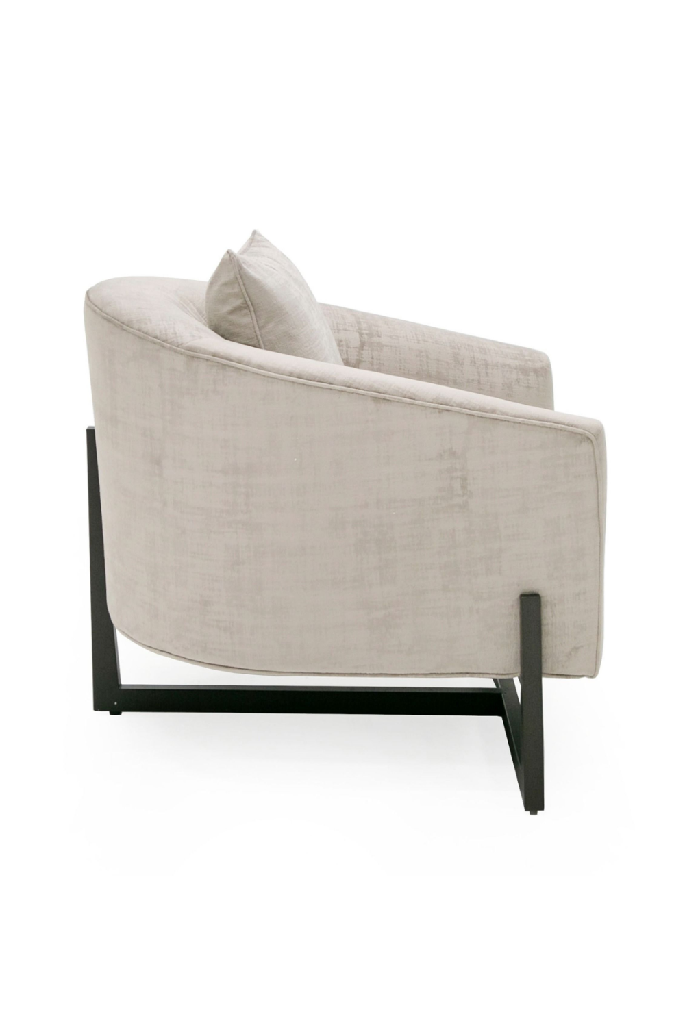 Curved Gray Accent Chair | OROA Modern Forbis | Oroa.com
