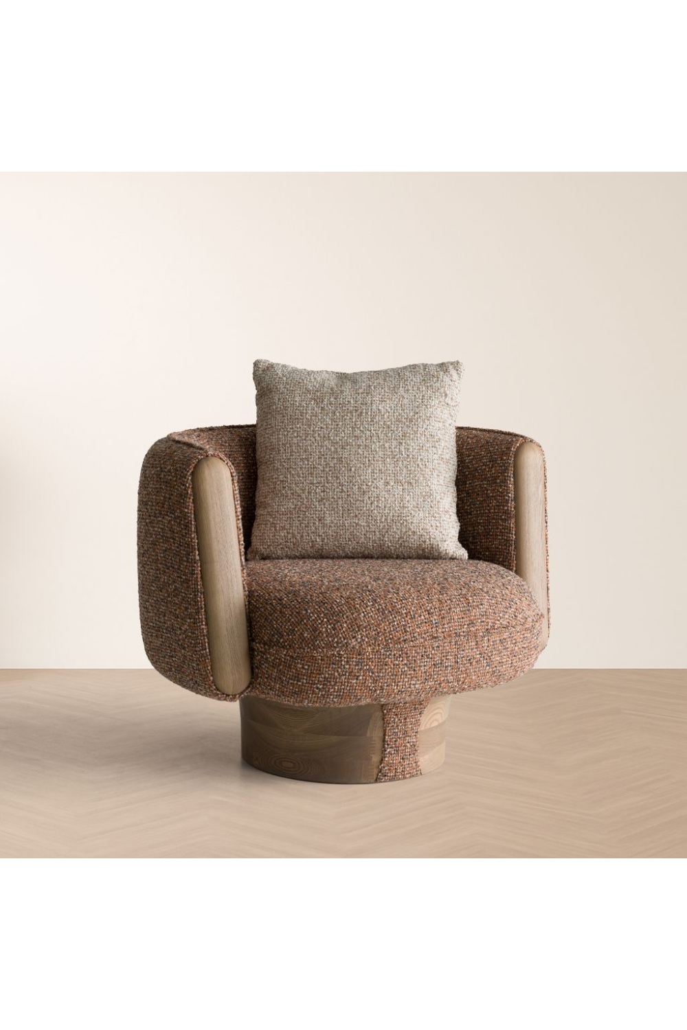 Multicolored Boucle Accent Chair | OROA Modern Raywood