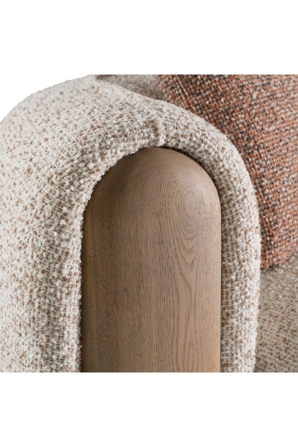 Multicolored Boucle Sectional Sofa | OROA Modern Raywood | Oroa.com