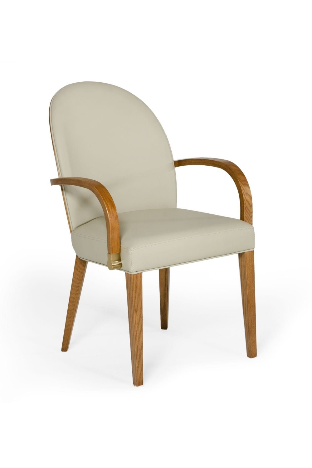 Taupe Vegan Leather Dining Armchair | OROA Modern Rexford | Oroa.com