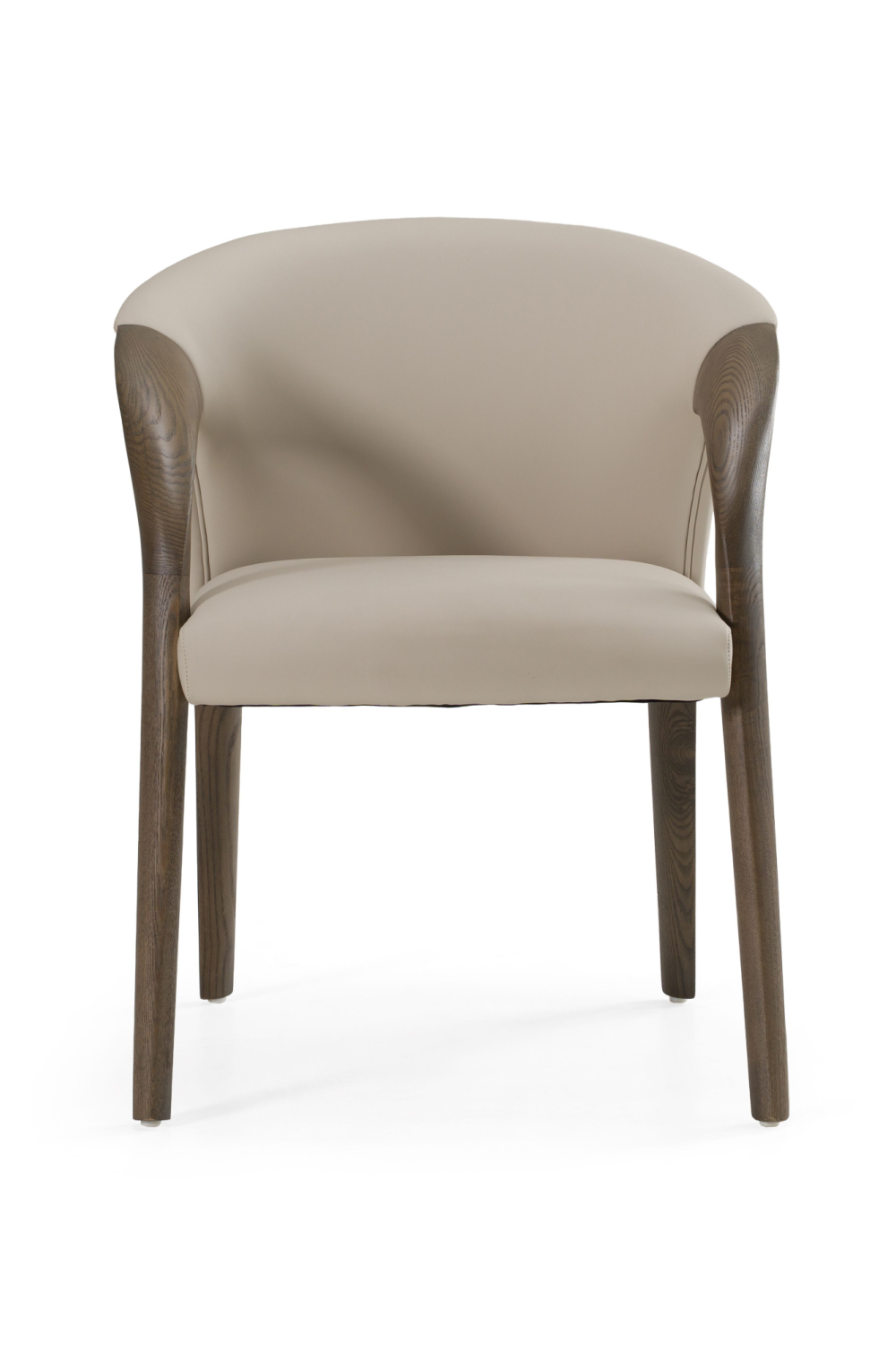 Vegan Leather Curved Dining Chair | OROA Modern Wynetta | Oroa.com