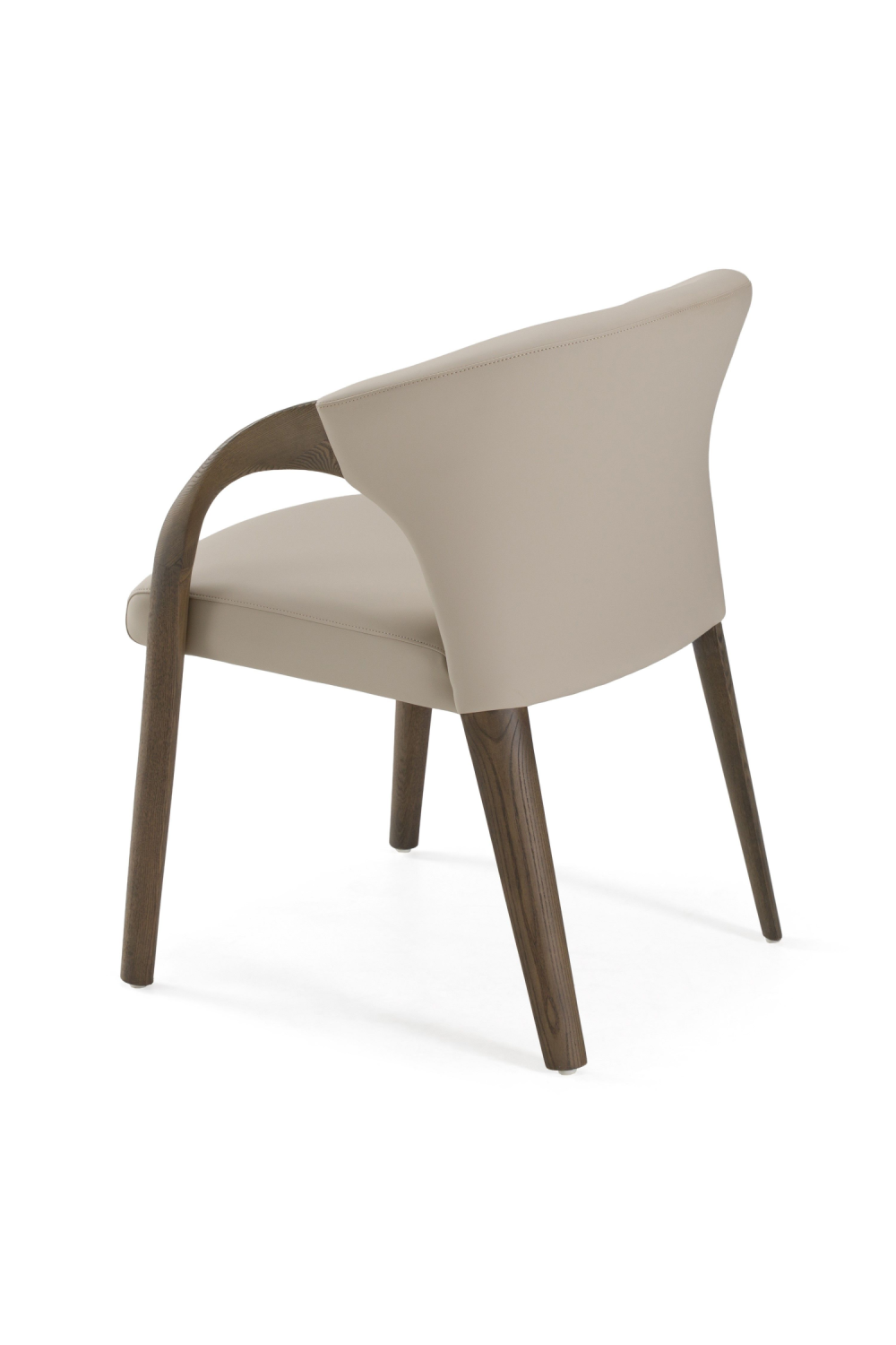 Vegan Leather Curved Dining Chair | OROA Modern Wynetta | Oroa.com