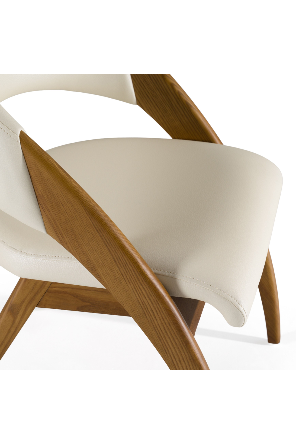 Ash Framed Cream Dining Chair | OROA Modern Lucas | Oroa.com
