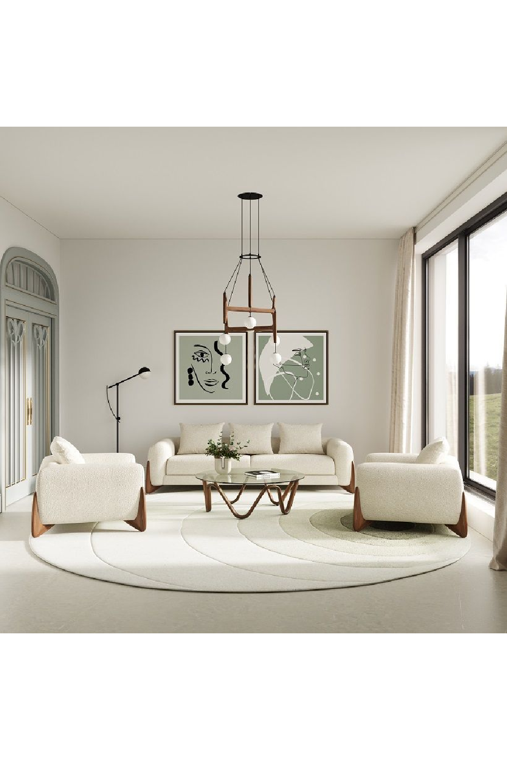 Glass Round Coffee Table | OROA Modern Lassen | Oroa.com