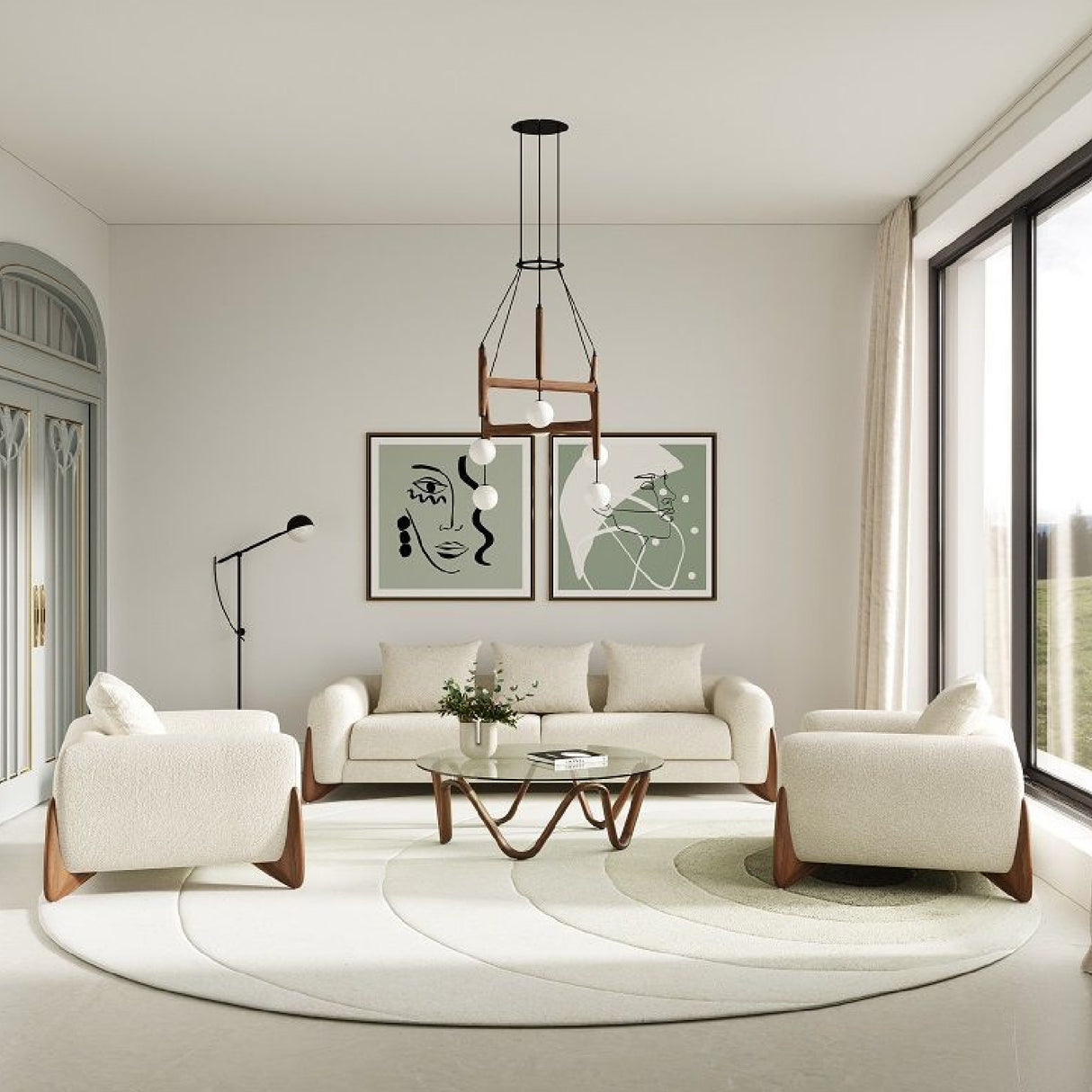 Glass Round Coffee Table | OROA Modern Lassen | Oroa.com