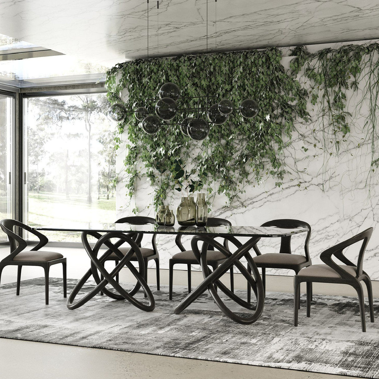 Spherical Base Dining Table | Oroa.com