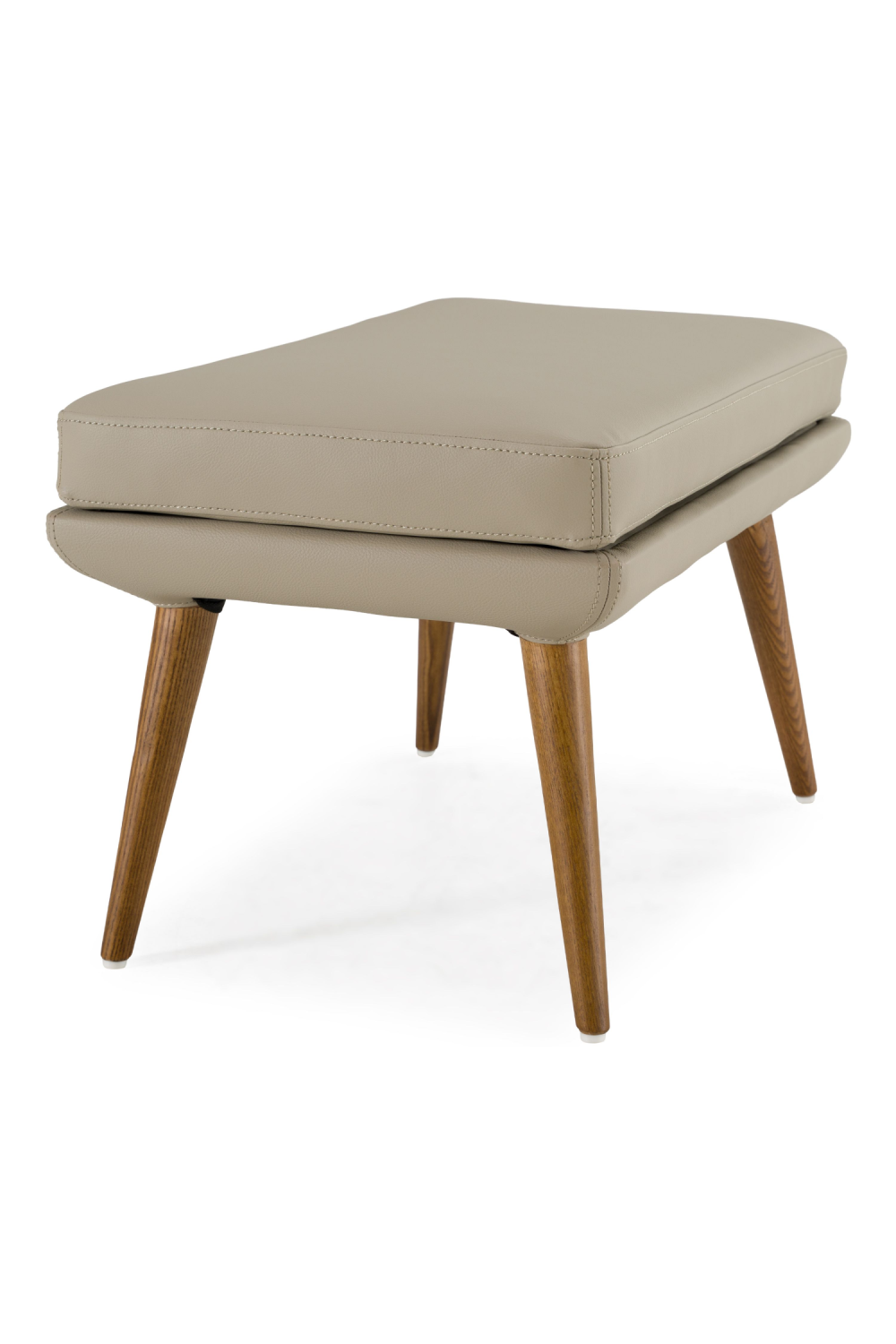 Beige Vegan Lounge Chair & Ottoman | OROA Modern Fulton | Oroa.com