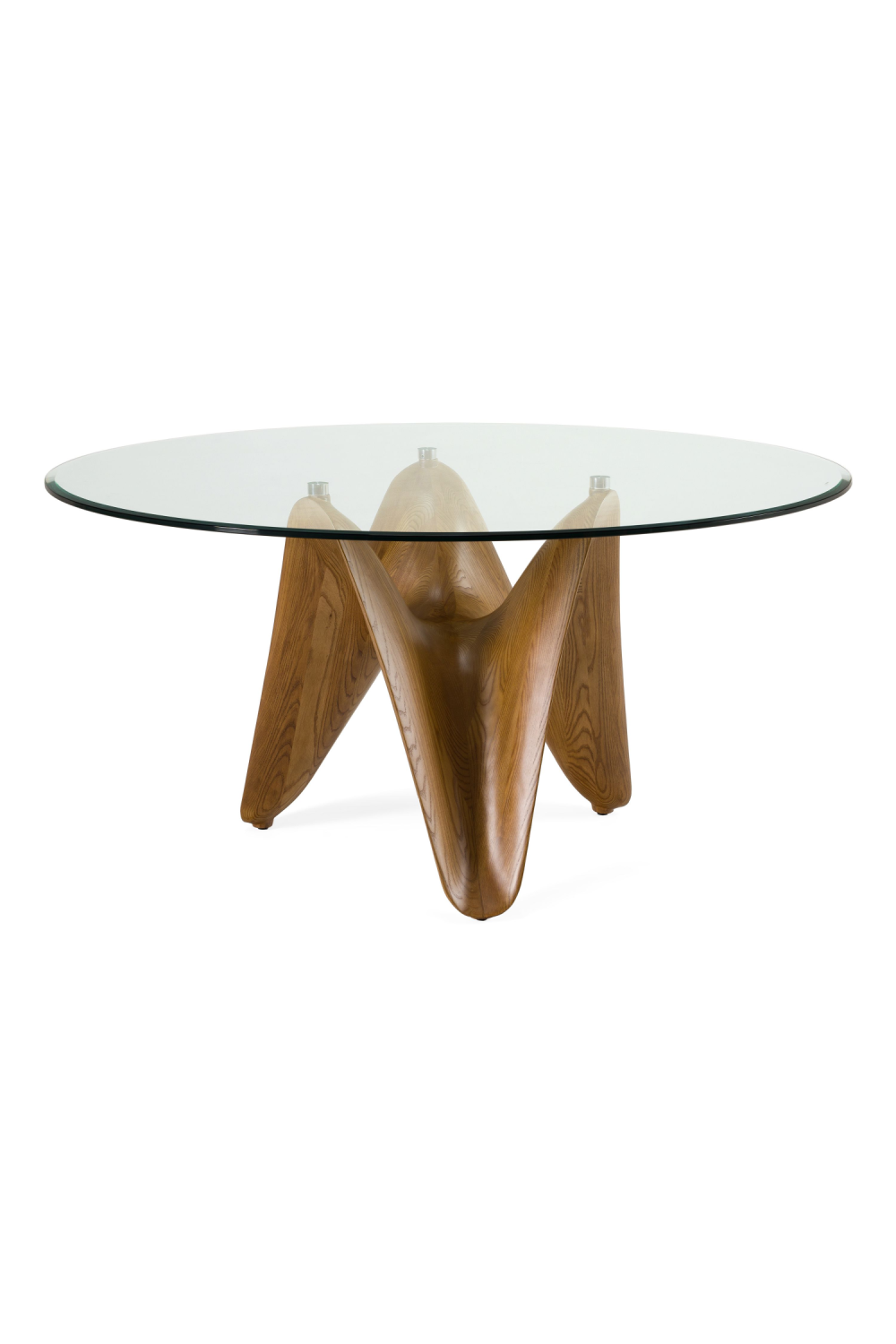 Round Tempered Glass Dining Table | Oroa.com