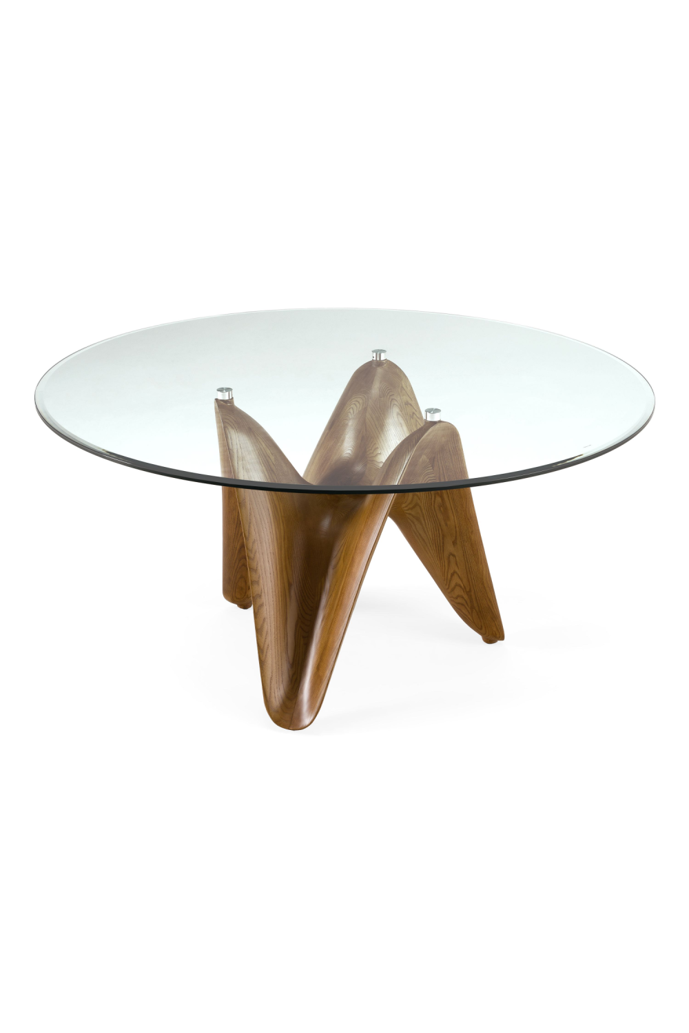 Round Tempered Glass Dining Table | Oroa.com
