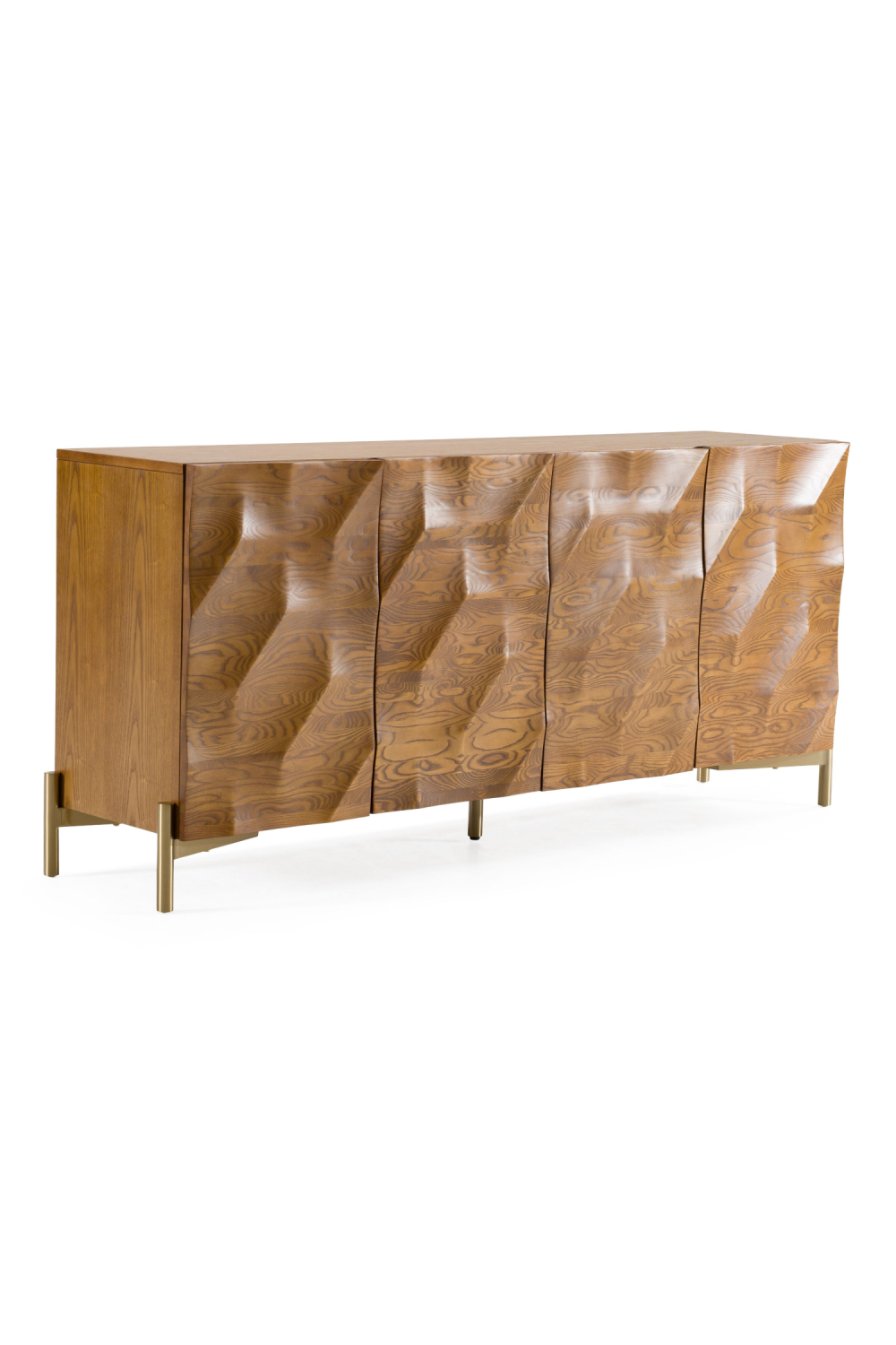 Ash Wood 4-Door Sideboard | Oroa.com