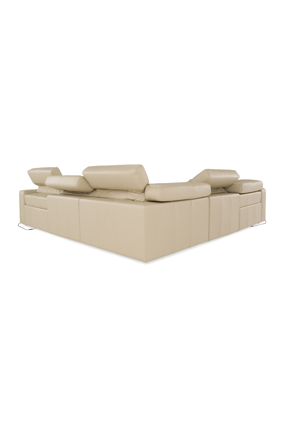 Cream Leather Recliner Sectional Sofa | OROA Modern Nizza | Oroa.com