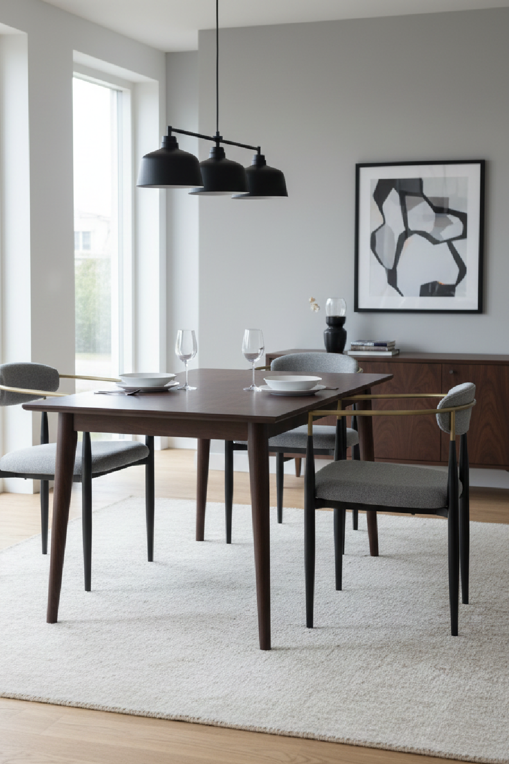 Gold-Armed Dining Chair | OROA Modern Buchtel | Oroa.com