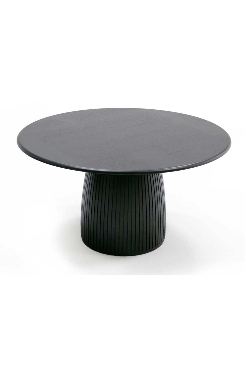 Black Oak Round Dining Table | OROA Modern Lander | Oroa.com