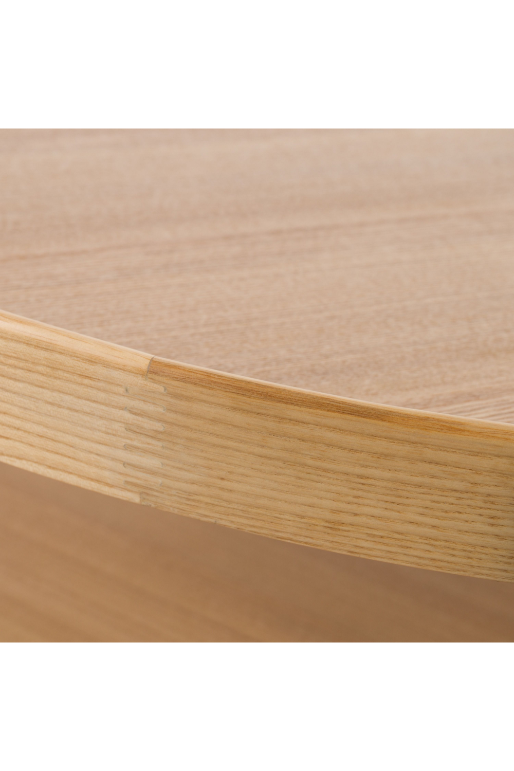 Round Wooden 2-Shelf Coffee Table | Oroa.com