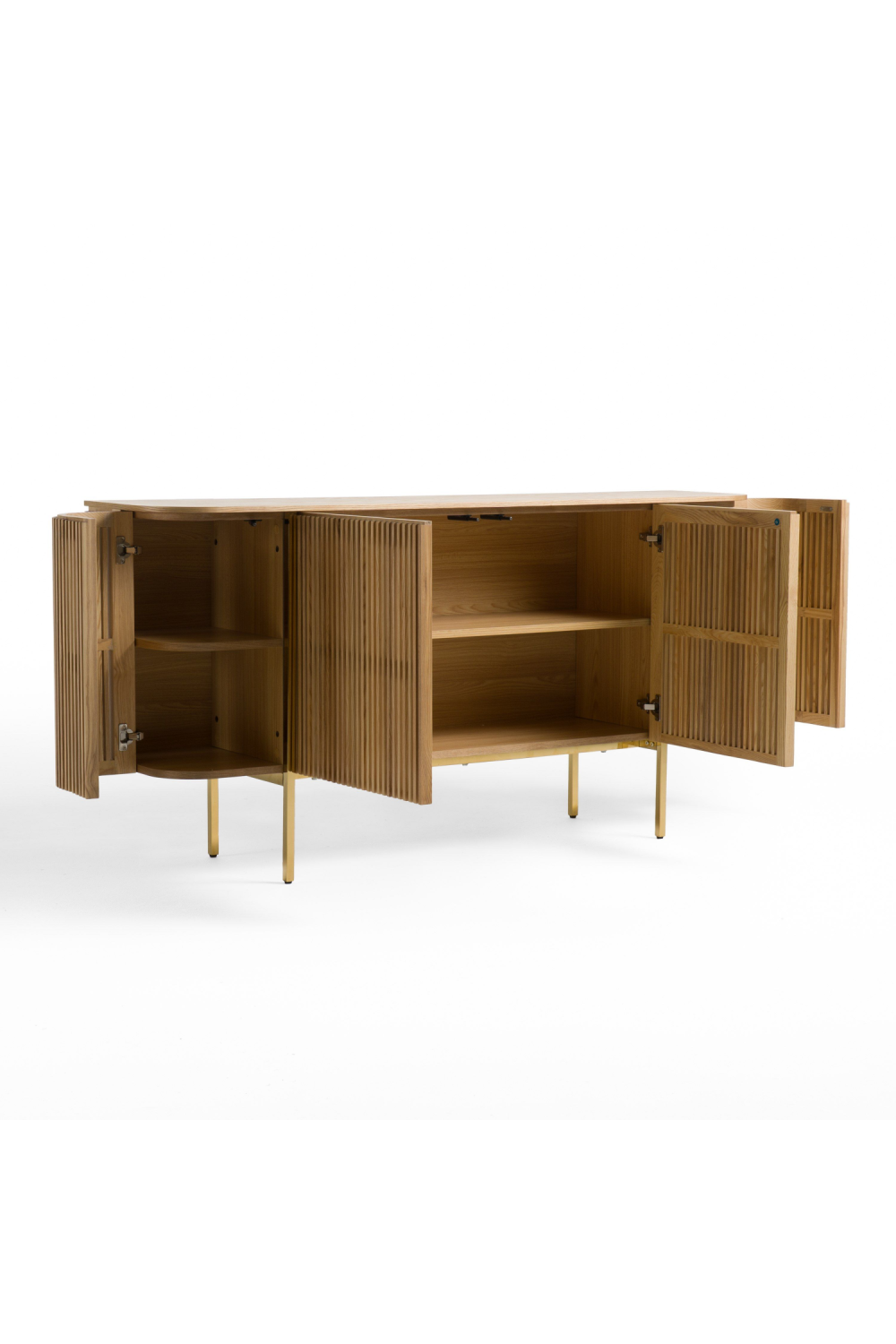 Slatted Natural Ash Sideboard | OROA Modern Sandy | Oroa.com