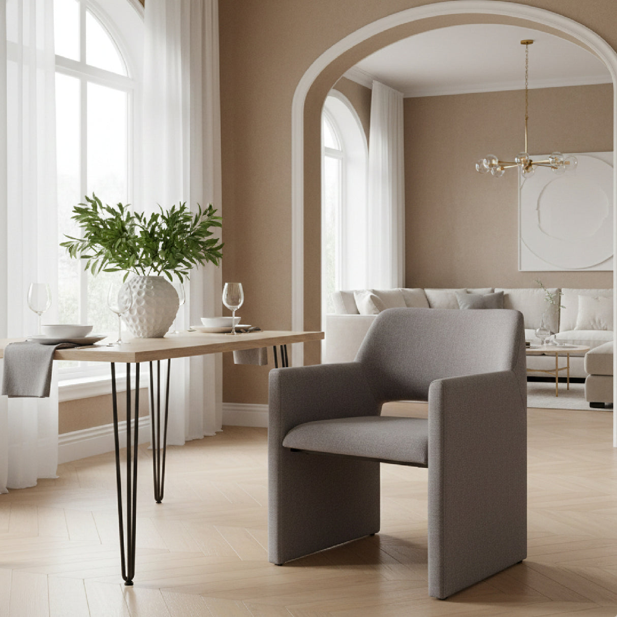 Fabric Upholstered Dining Chair | Oroa.com