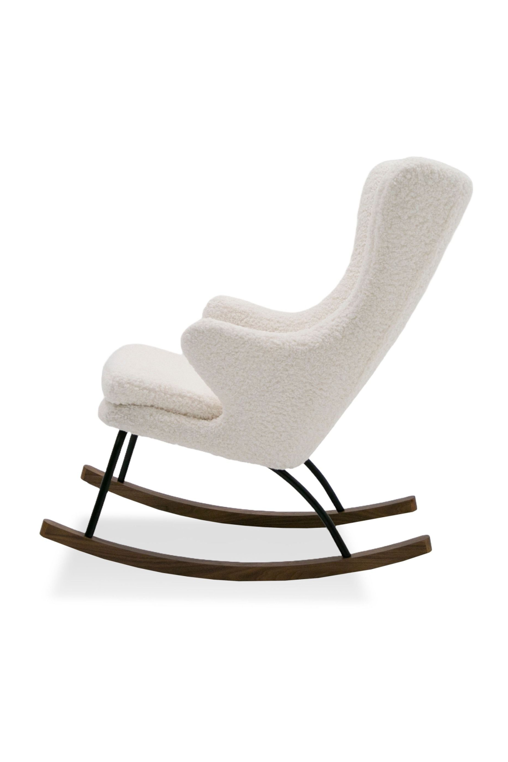 White Sherpa Rocking Chair | OROA Modern Colfax | Oroa.com