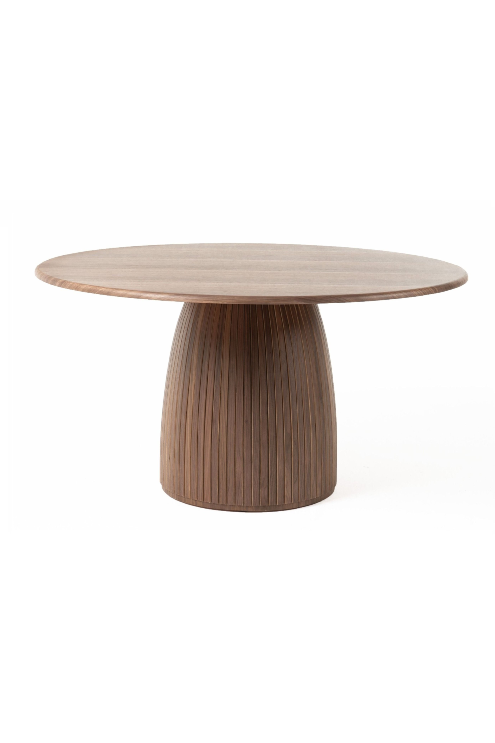 Round Walnut Veneer Dining Table | OROA Modern Sheridan | Oroa.com