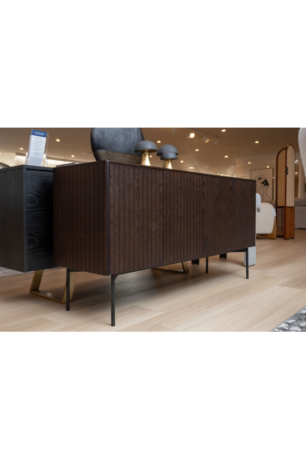 Slatted Smoked Ash Sideboard | OROA Modern Calhoun | Oroa.com