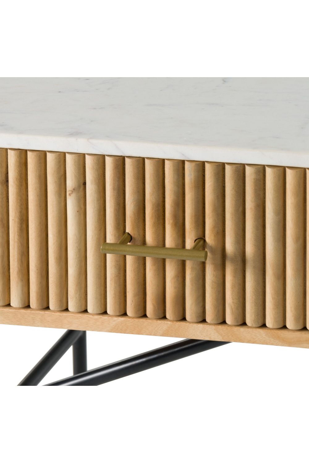 Varnished Mango Wood Vanity Table | OROA Modern Cambridge | Oroa.com