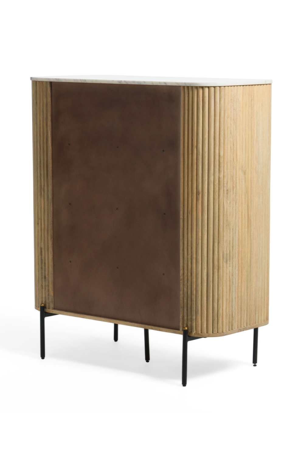 Mango Wood 2-Door Tall Sideboard | OROA Modern Cambridge