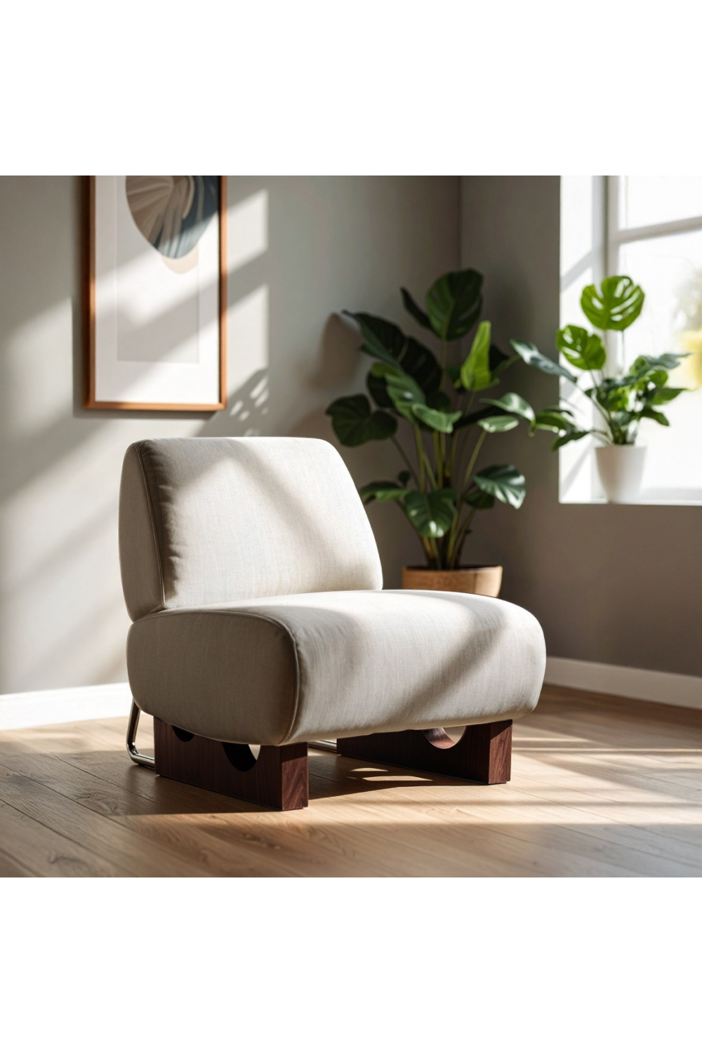 Off-White Accent Chair | OROA Modern Barbara | Oroa.com