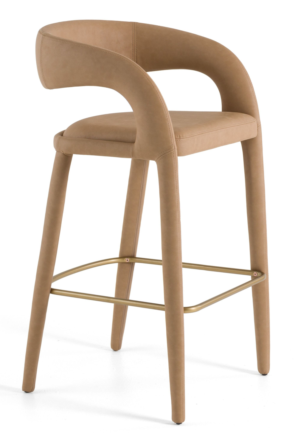 Vegan Leather Upholstered Bar Chair | OROA Modern Faerron | Oroa.com
