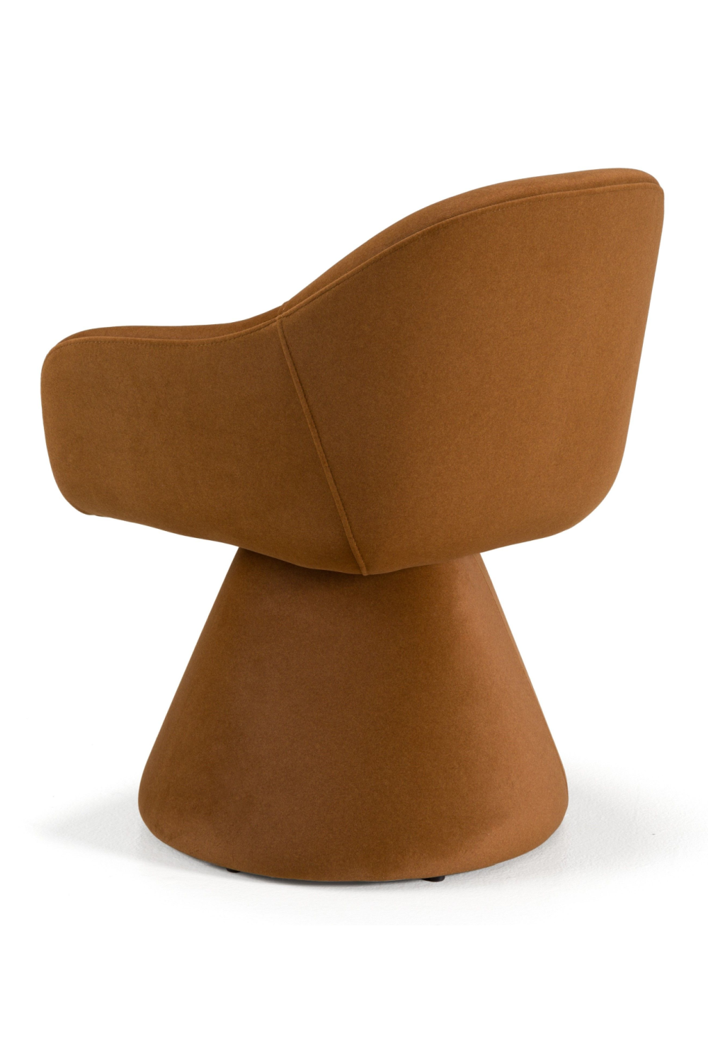Brown Fabric Swivel Dining Chair | OROA Modern Risa | Oroa.com