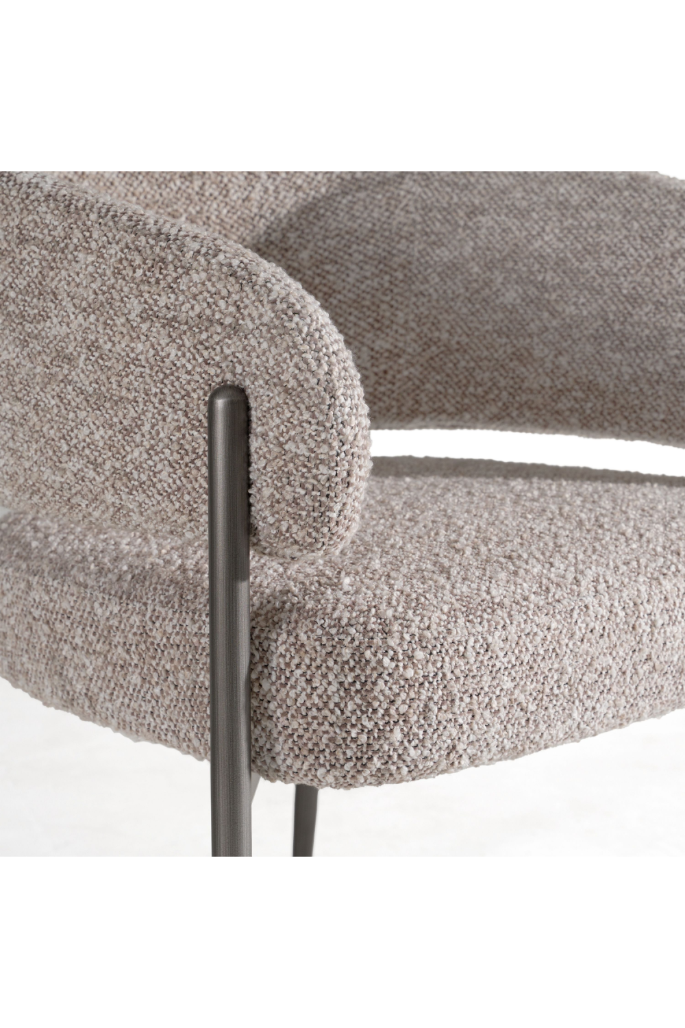 Gray Curved Dining Chair | Oroa.com