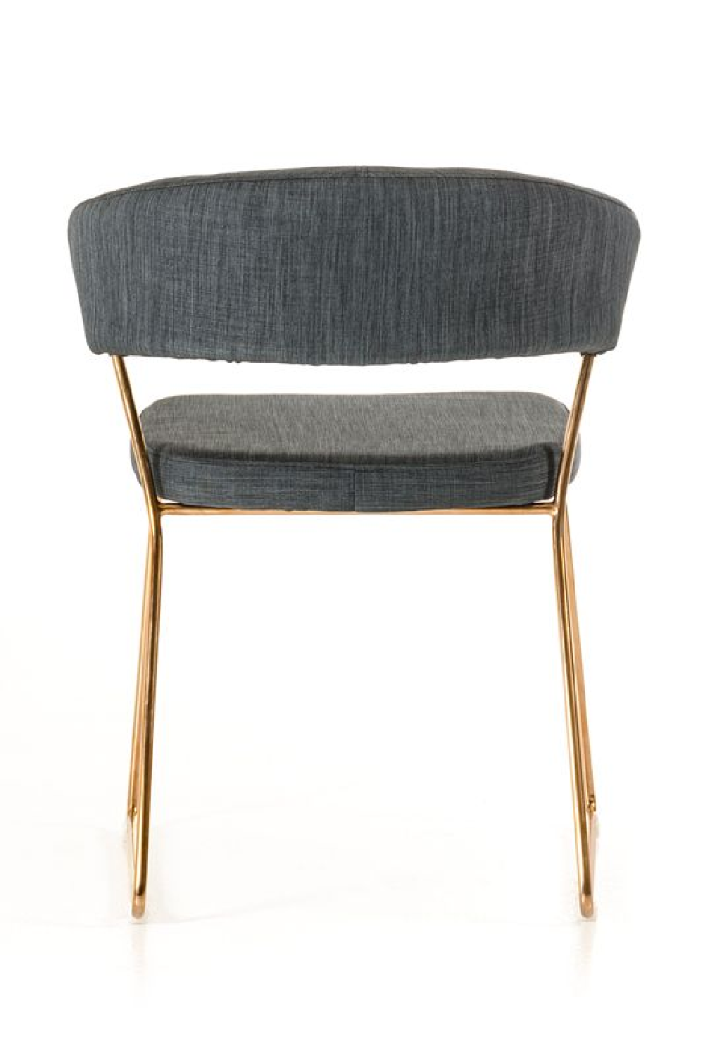 Rosegold Frame Gray Dining Chairs (2) | OROA Modern Ashland | Oroa.com