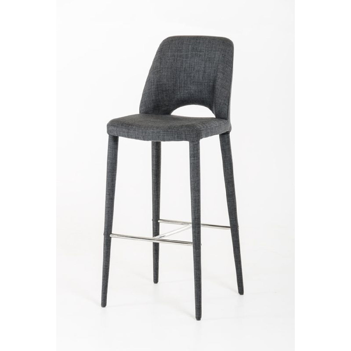 Gray Cutout-Back Bar Stool | Oroa.com