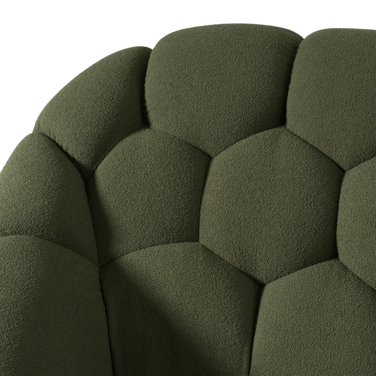 Green Hexagonal Tufted Bed | OROA Modern Yolonda | Oroa.com
