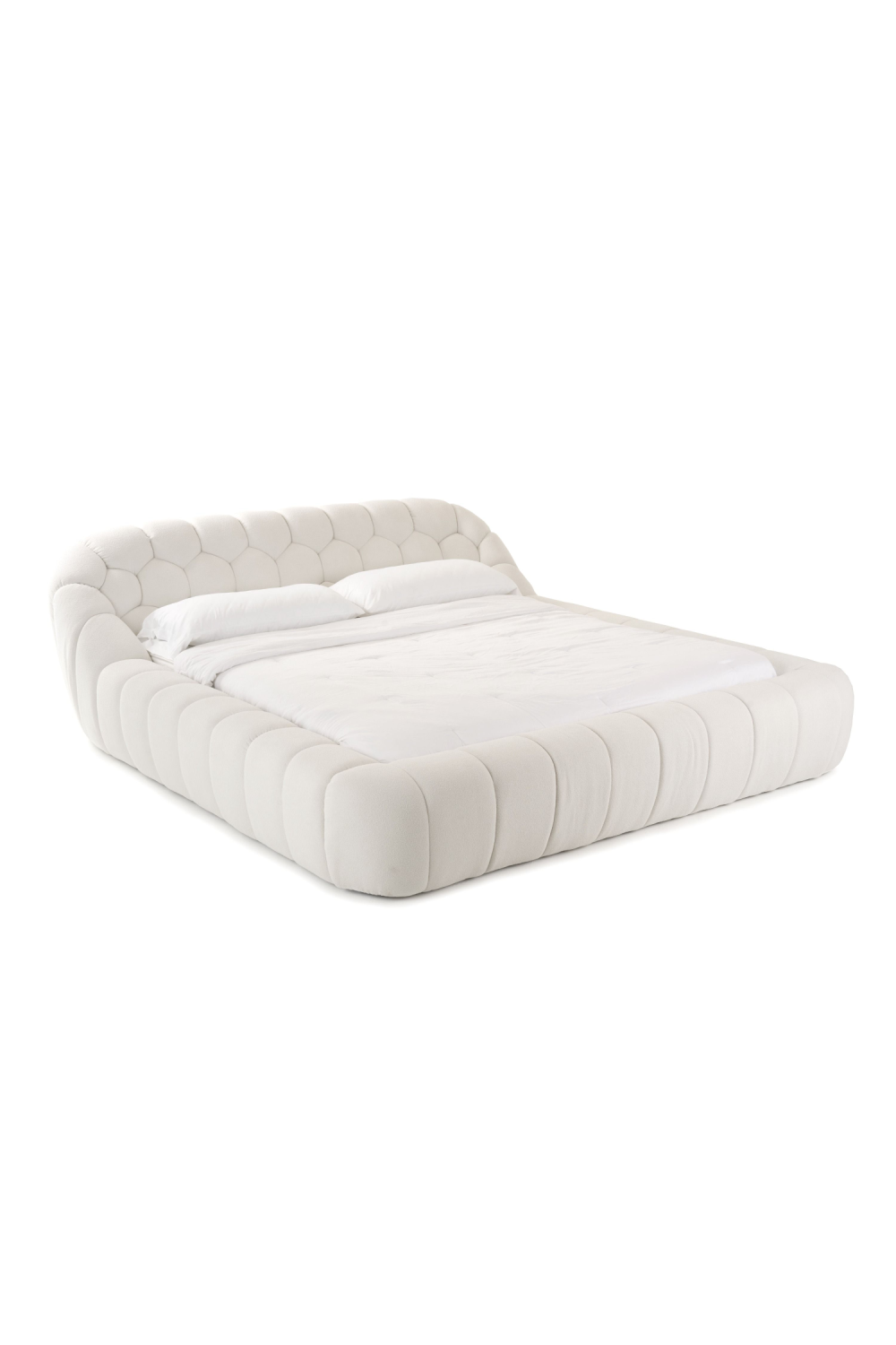 Hexagonal Tufted Queen Bed | OROA Modern Yolonda | Oroa.com